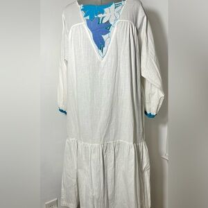 LEIGH KARMITZ FOR PERIPHERY VINTAGE  ROBE Kaftan Muumuu dress sz L